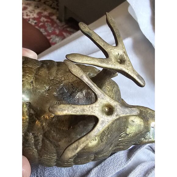 Vintage MCM Brass Quail Or Grouse Figurines-set of 2. In Amazing Condition!!!! - Picture 9 of 14